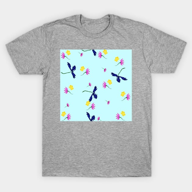 Flowers Flying The Sky T-Shirt by fabqa